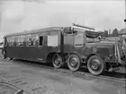 Michelinvagnen demonstrationskördes i Sverige 1932.