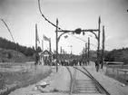 Invigning av Lysekil järnväg, vid Gläborg station.