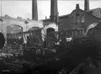 Södra verkstaden efter branden