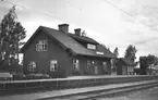 Holmfors station. Banan elektrifierades 1921.