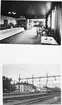 2 bilder från Kolbäck station.
Bild1: Interiör
Bild2: Stationsmiljö, 1950-Tal
