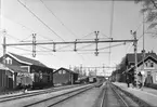 Strångsjö station. Elektrifieringen av banan gjordes 1932.