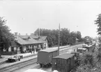 Stationen anlades 1862. Envånings stationsbyggnad i trä. Mekanisk växelförregling.