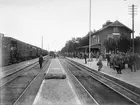 Stationen öppnad 1892, nedlagd 1992. Tvåvånings stationshus i tegel.