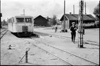 Statens Järnvägar, SJ Yo1P 725 vid Järnforsen station.