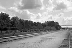 Bangården vid Tureberg station.