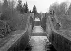 Slussar vid Bjurbäcken. Filipstads Bergslags kanal.