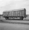 Statens Järnvägar, SJ G 44123. 
Bärtransport från Bergsjö till Solmanfabriken, Tyskland.
Stående på överföringsvagn. SJ Q35 100042 .

Text på vagn: SJ Specialinredda vagn för bärtransport i sk skyddsatmosfär. Från Bergsjö , Hälsingland till Solman-fabriken.