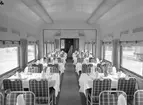 Statens Järnvägar, SJ Ro3. Restaurangvagn med inredningen.