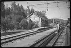 Simeå station. Hållplats 1883. Station anlagd 1895-02-01. Elektrisk drift 1936-04-02. Nedlagd station 1966-05-22.