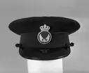 Uniformsmössa med detaljer.