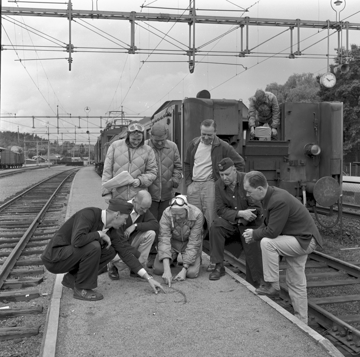 Filminspelning, Göteborg-Stockholm, 11-13 juli. Specialvagn av tyskt ursprung