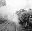 Sprängning vid Galtåsen. SJ B5 888