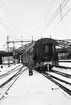 Stockholm Centralstation, vinterbild. Dvärgsignalen visar 