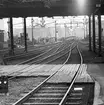 Stockholm Central, södra utfarten mot Norra Järnvägsbron och Riddarholmen.