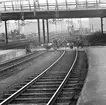 Stockholm Central, södra delen mot Norra Järnvägsbron över Riddarfjärden mot Riddarholmen.