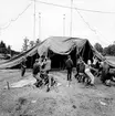 Cirkus Scott. Uppbyggnad av cirkustält