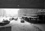 Stockholm Central. Taxiplan mellan Centralstation och vasagatan.
Fotot taget under Klarabergsviadukten mot söder.