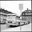 Statens Järnvägar Sj snabbuss. Parkeringen/bussangörningen Klarabergsviadukten staxt norr om Stockholm Central.