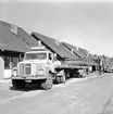 Prefab-flak. Byggplats: V. Haninge. Svealast-hustransport