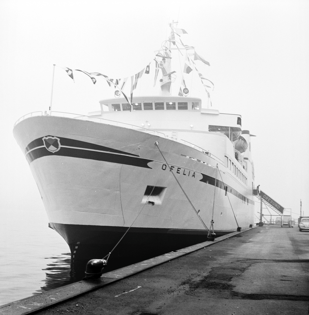 M/S Ofelia, byggd 1968 av Krögerwerft GmbH, Rendsburg, Tyskland och såld till Svenska Rederi AB, Öresund för att trafikera leden Malmö - Köpenhamn