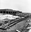 Huvudverkstaden, Östersund, under byggnad.