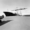 Frihamnen och Skandiahamnen Göteborg. Containerfartyget 