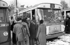 Bankgatan, Statens Järnvägar, SJ busstrafik, busstation i Lund.