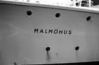 Motiv: M/S Malmöhus.
Reportage SJ-nytt. m/s Malmöhus. Malmö - Köpenhamn
PS - Trafiken upphörde 27/9 -75.