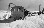 Snöslunga A5 avsedd för Skåne, provkörs i Storlien. Vingplog.