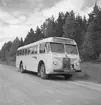 Statens Järnvägar, SJ turist- och landsvägsbussar. Kombinerad linje- och turistbuss. SJ buss nummer 1635-K. Leverades maj 1950.