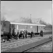 Postvagn vid Kalmar Västra station.