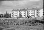 Skylt vid bangården på Hedemora station.