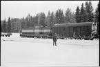 Statens Järnvägar, SJ T43 227 i Hoting, på väg mot Östersund.