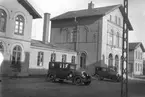 Höör stationshus sett från gatusidan.