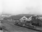 Liljeholmen station bangård.