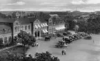 Halmstad stationshus från gatusidan.