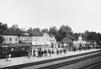 Ludvika järnvägsstation och järnvägshotell.