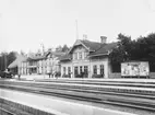 Ludvika järnvägsstation och järnvägshotell.