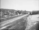 Älvdalen stationshus och bangård.