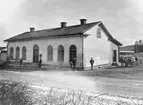 Gatusidan av gamla station byggd 1855, riven 1900