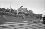 Malmköping bangård och stationshus.