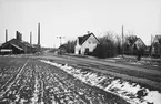 Ekebybruk stationshus och bangård.