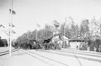 invigningen av Munkfors järnvägsstation.