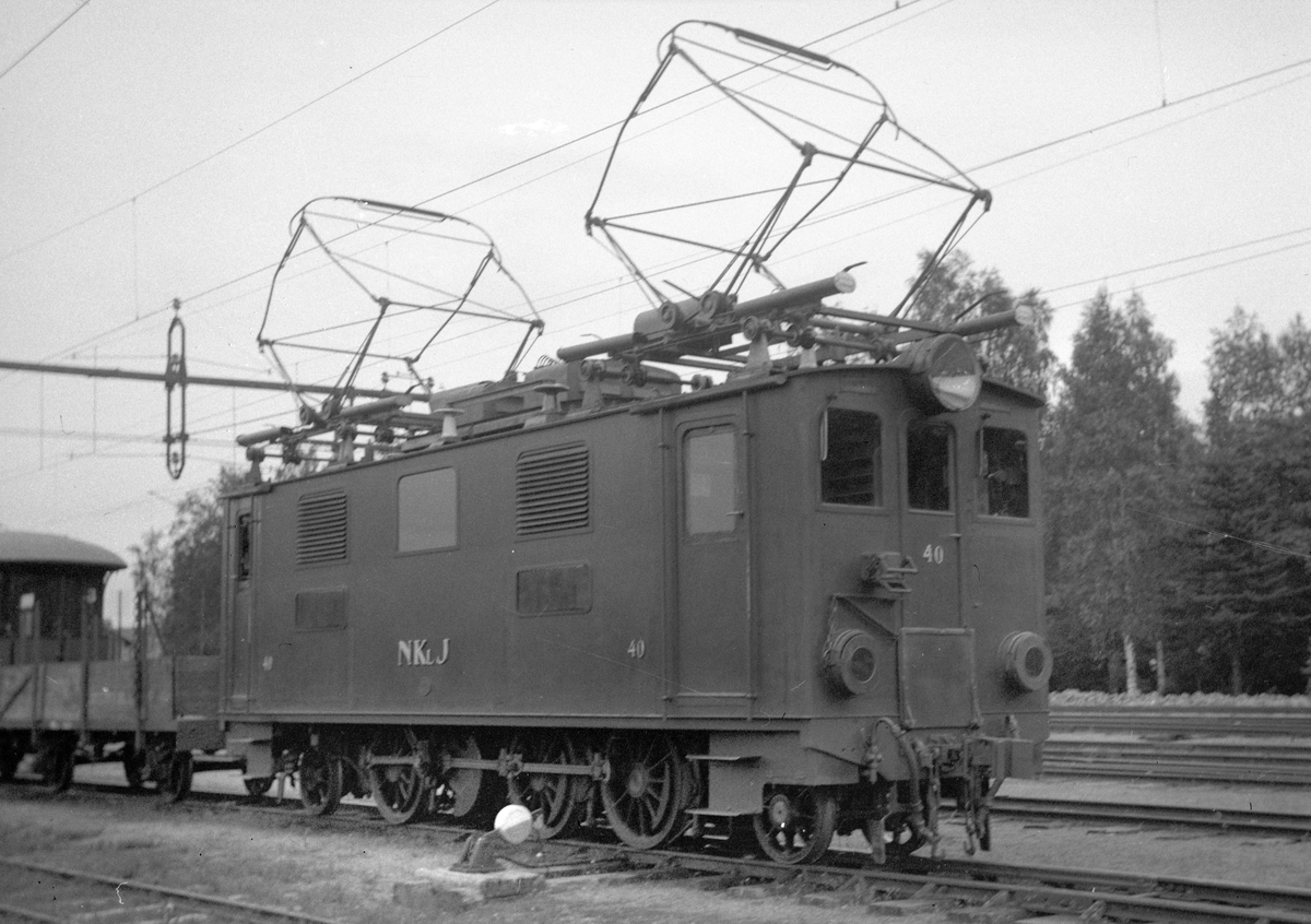 Nordmark - Klarälvens Järnväg, NKlJ ellok 40, slopad 1979 ...