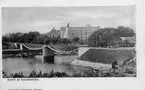 Första järnvägsbron över Ätran i Falkenberg. Från Mellersta Hallands Järnväg år 1886 fram till att den revs 1937. Från 1936 ny sträckning av järnvägen och ny bro.