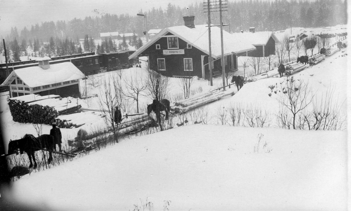 Järnvägsstationen i Rörberg.