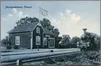 Fliseryd station med Ruda - Oskarshamn Järnväg, ROJ lok 5.