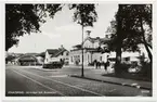 Järnväg- och busstation i Jönköping.