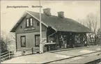 Järnvägsstationen i Skultorp. Statens Järnvägar, SJ.